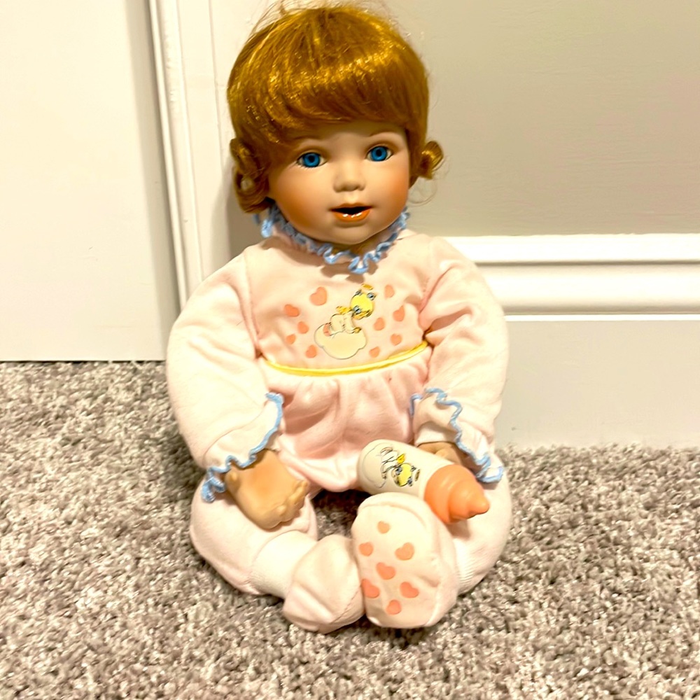 “Heaven Bless You” porcelain doll